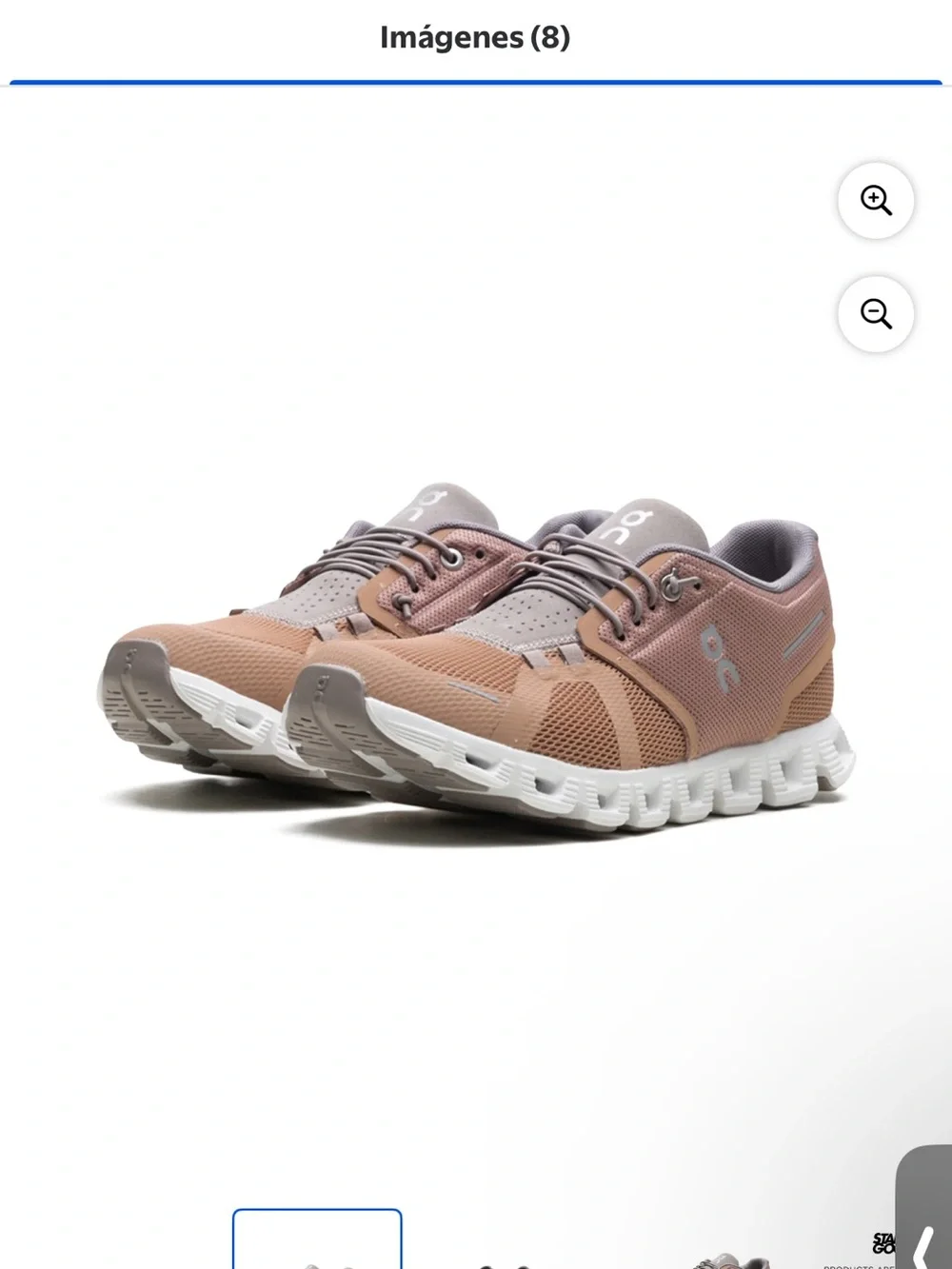 On Running Men's Cloud Sneaker in Dusty Rose and Gray - Picture 6 of 6